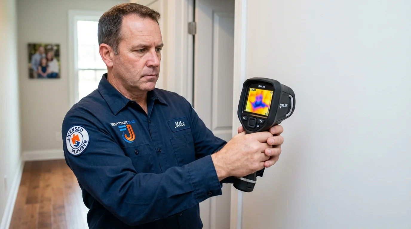 Thermal imaging leak detection by Johns Plumbing LLC in Timber Lake